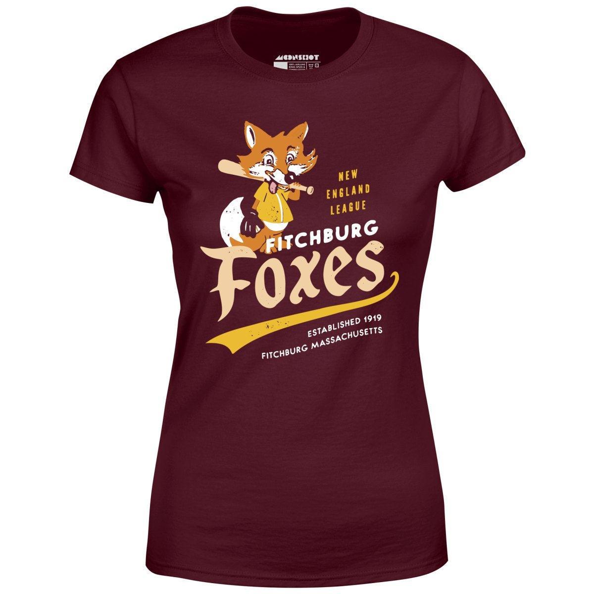 Fitchburg Foxes - Massachusetts - Vintage Defunct Baseball Teams - Women's T-Shirt Female Product Image