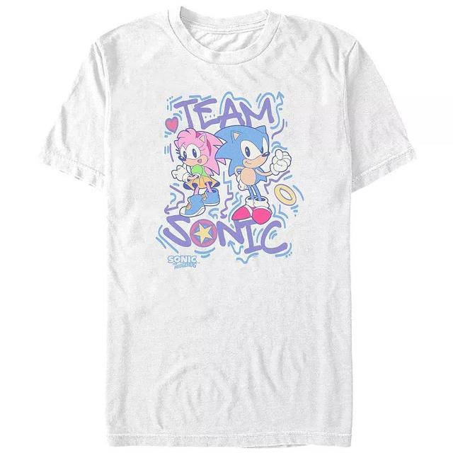 Mens Sonic The Hedgehog Team Sonic 90s Style Graphic Tee Product Image