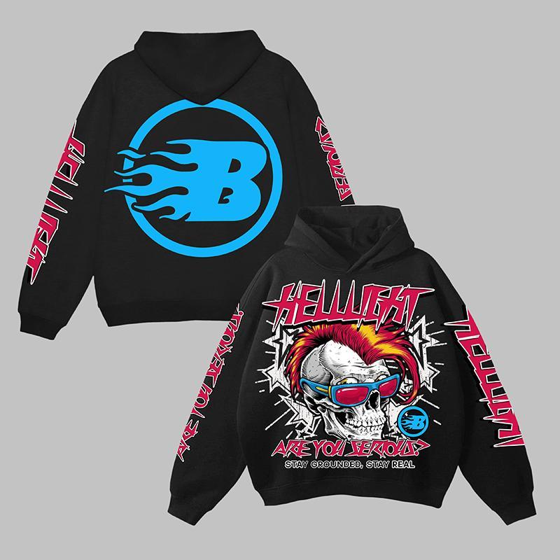 Hellstar Helllight Skull Graphics Pocket Hoodie Product Image