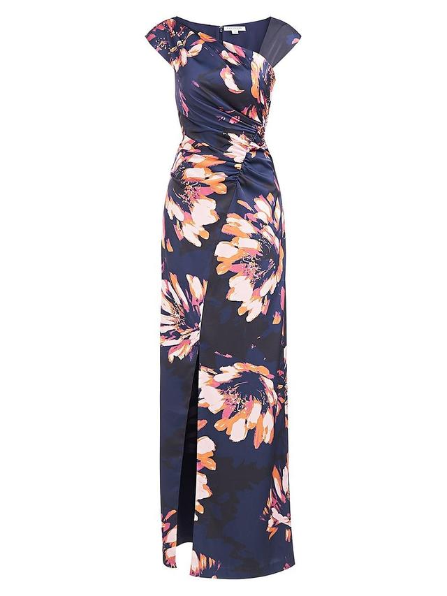 Kay Unger Wafa Floral Column Gown Product Image