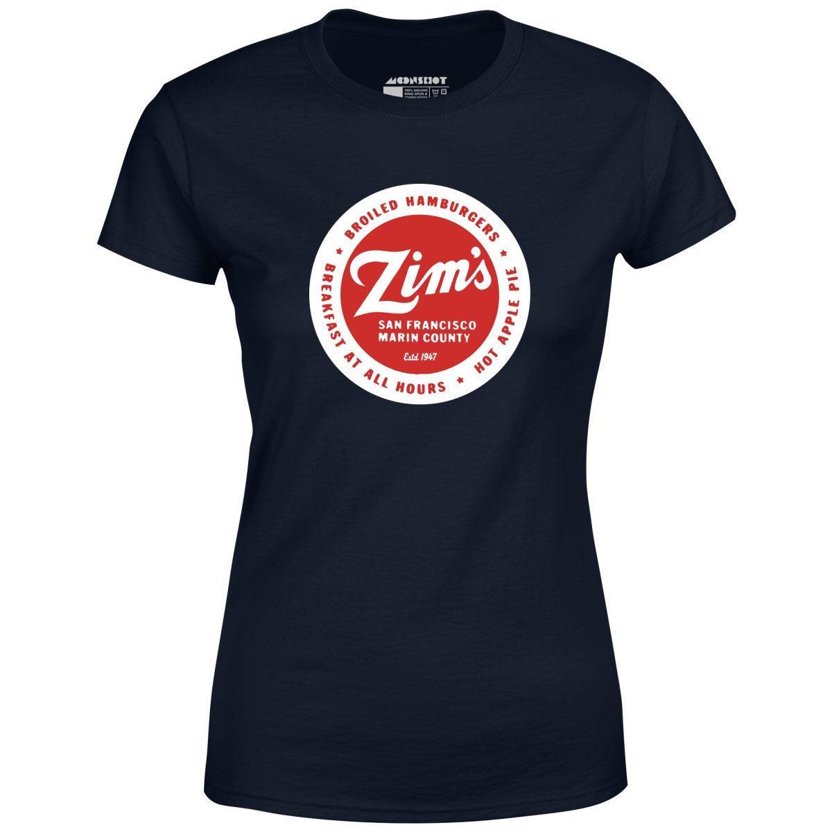 Zim's Hamburgers - San Francisco, CA - Vintage Restaurant - Women's T-Shirt Female Product Image