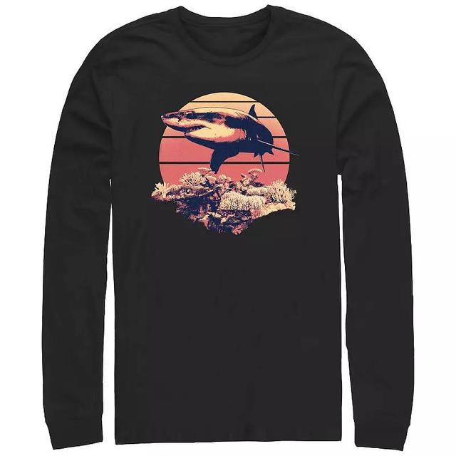 Mens Shark Reef Long Sleeve Graphic Tee Product Image