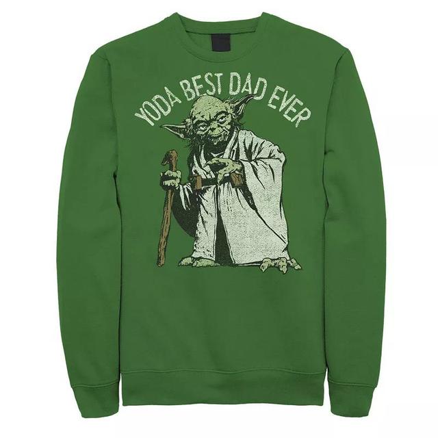 Mens Star Wars Yoda Best Dad Ever Sweatshirt Product Image