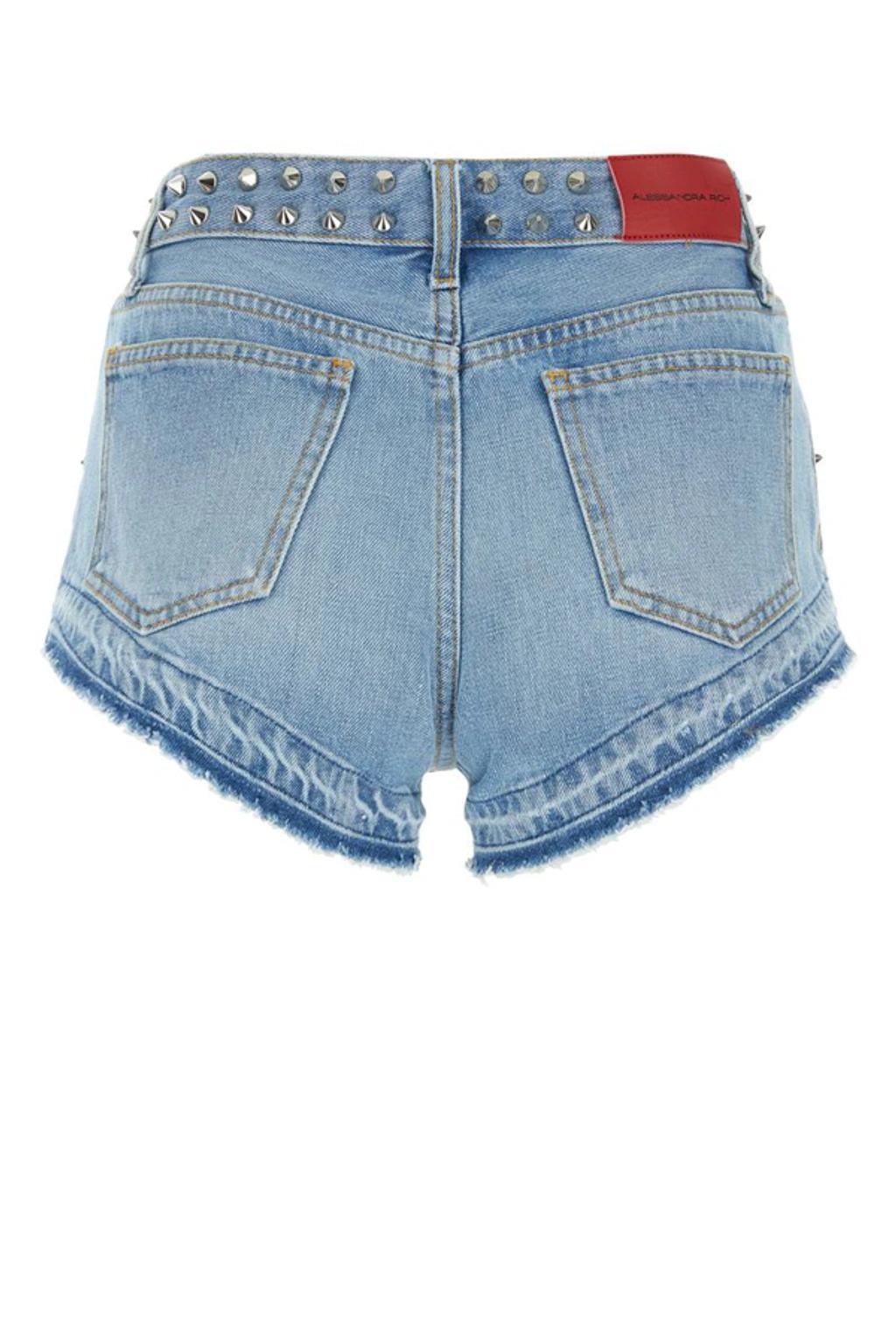 ALESSANDRA RICH Shorts In Blue Product Image