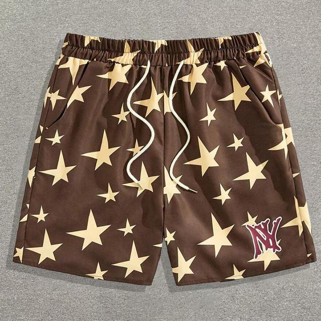 Vintage Street Star Print Graphic Drawstring Mesh Shorts Product Image