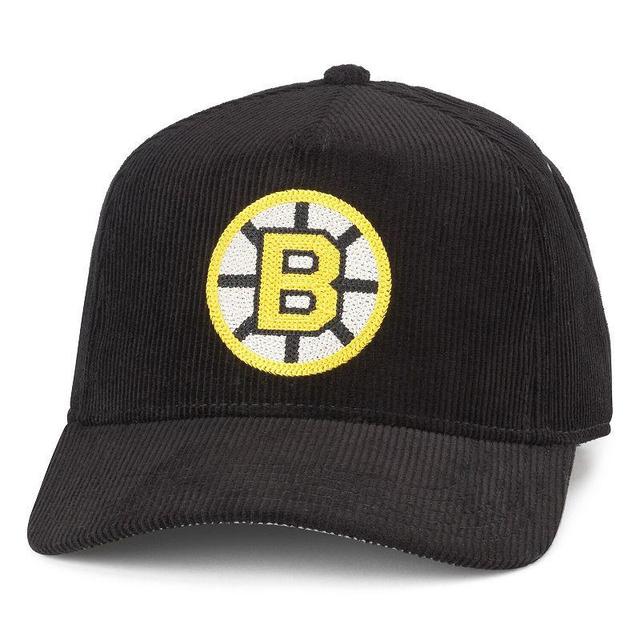 Mens American Needle Boston Bruins Corduroy Chain Stitch Adjustable Hat Product Image