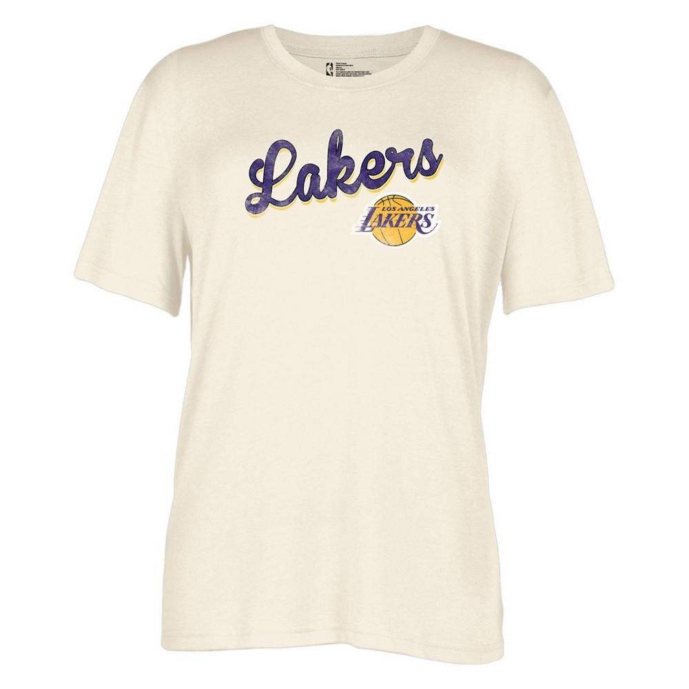 NBA Los Angeles Lakers Womens Off White Fashion T-Shirt Product Image