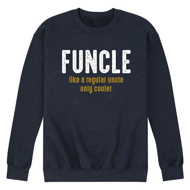 Mens Funcle Definition Graphic Fleece Sweatshirt Blue Product Image