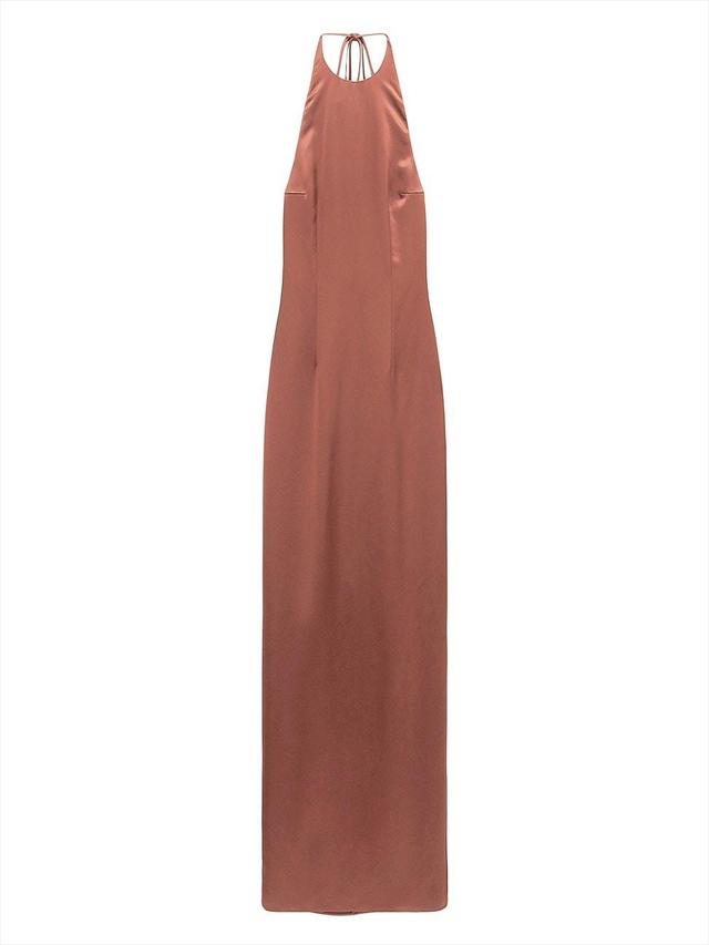 Womens Janet Open-Back Satin Maxi Dress Product Image