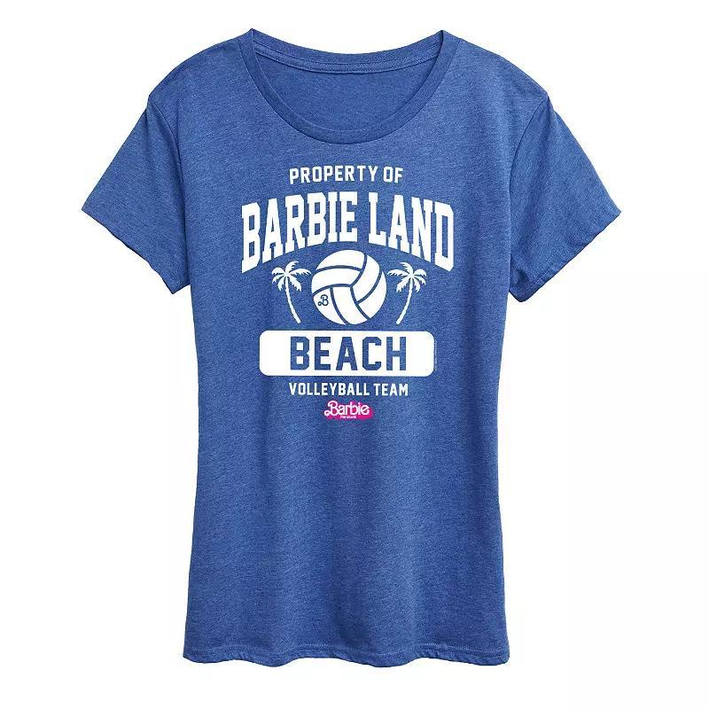 Juniors Barbie The Movie Property Of Barbie Land Beach Volleyball Team Graphic Tee, Girls Product Image