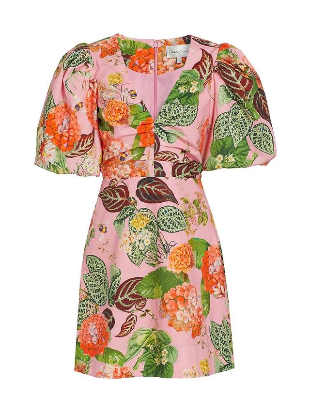 Womens Aliza Floral Cotton Minidress Product Image