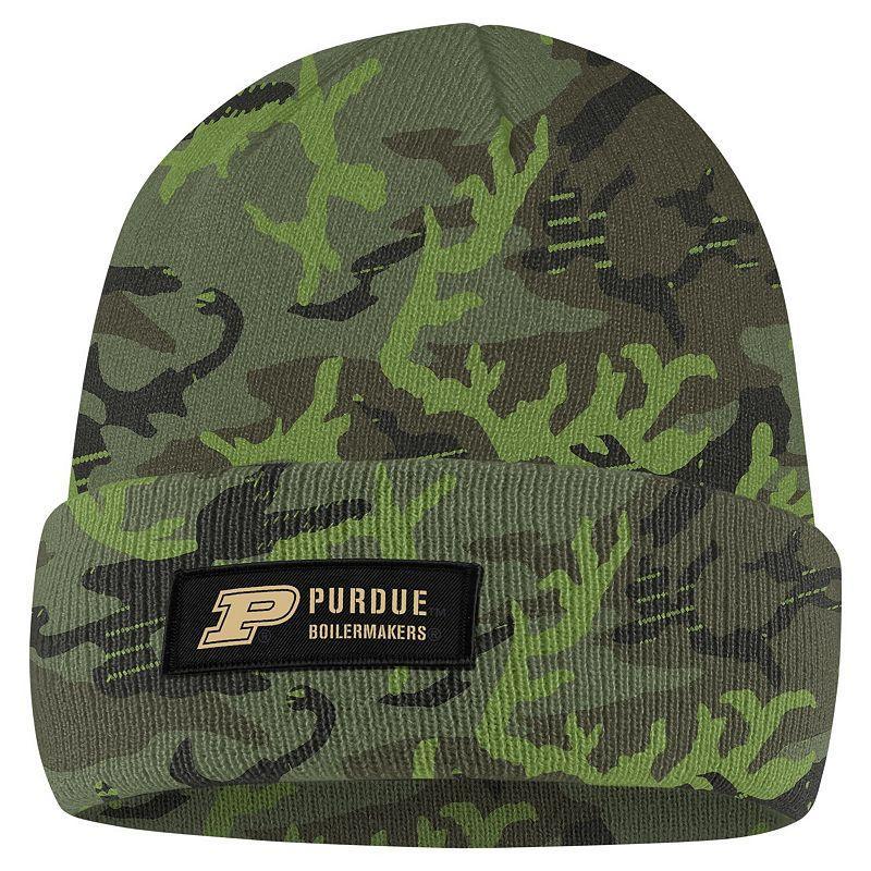 Mens Nike Camo Purdue Boilermakers Military Pack Cuffed Knit Hat Product Image