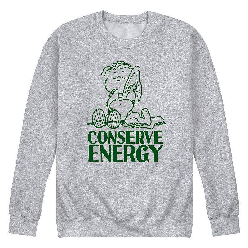 Mens Peanuts Conserve Energy Sweatshirt Product Image