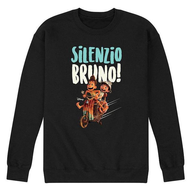 Disneys Luca Mens Silenzio Bruno Fleece Sweatshirt Black Product Image