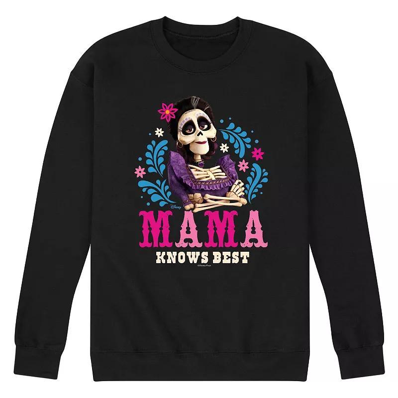 Disney / Pixars Coco Imelda Mens Mama Knows Best Fleece Sweatshirt Product Image