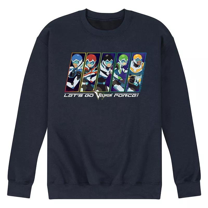 Mens Voltron Lets Go Voltron Force Fleece Sweatshirt Black Product Image