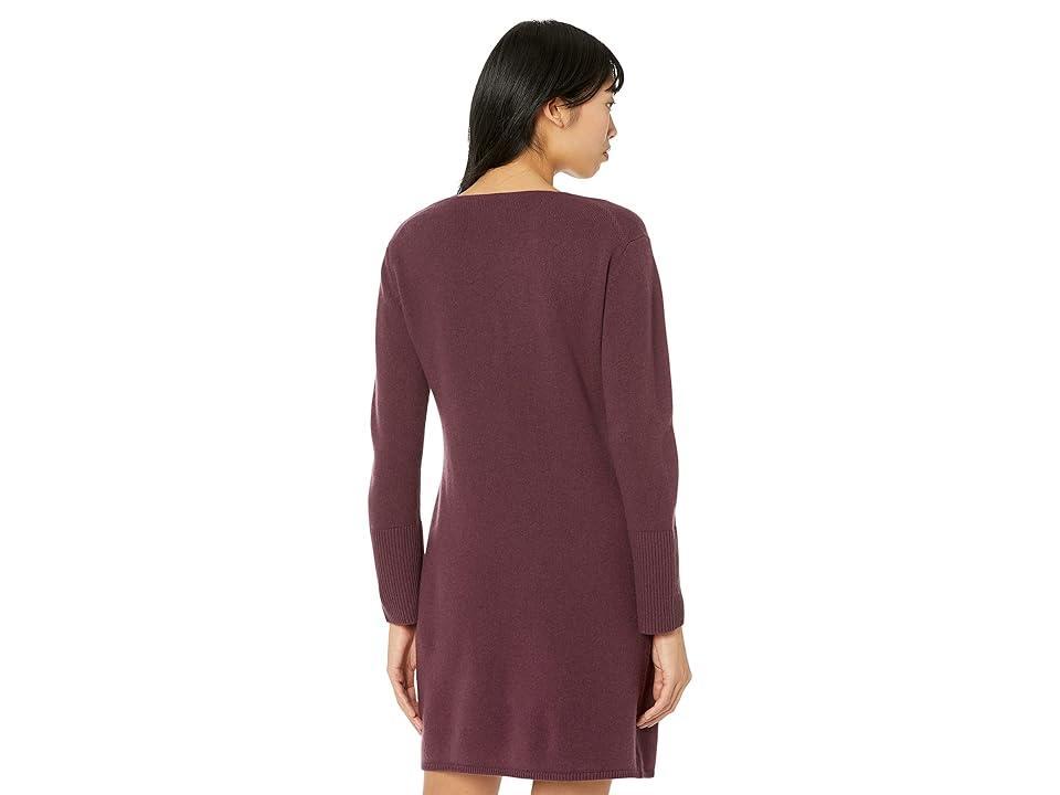 Vince V Sweaterdress (Plum Night) Women's Clothing Product Image