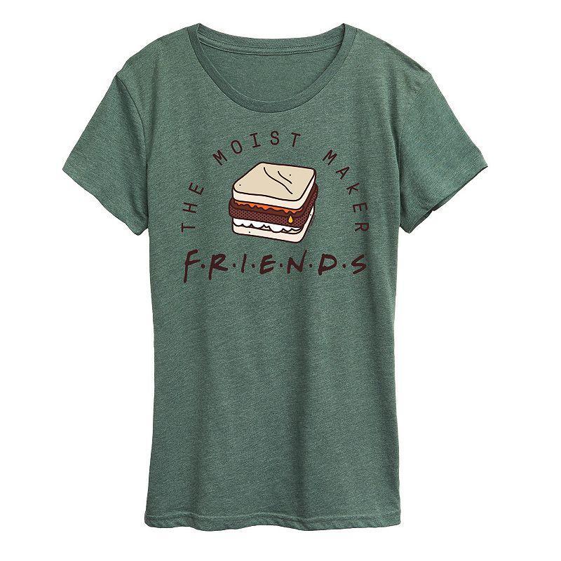 Womens Friends Moist Maker Graphic Tee, Girls Product Image