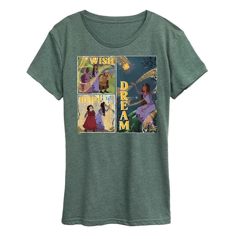 Disney's Wish Women's Wish Hope Dream Graphic Tee, Girl's, Size: XXL, Heather Grey Product Image