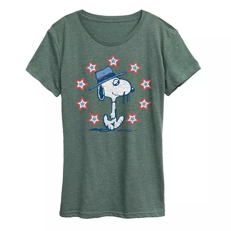 Womens Peanuts Spike Americana Graphic Tee Product Image