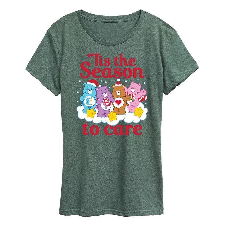 Womens Care Bears Season To Care Graphic Tee Med Grey Product Image