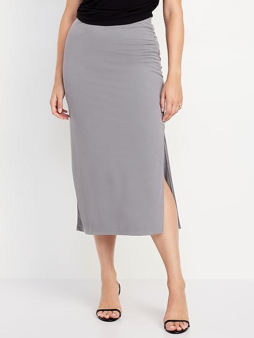 Ribbed Maxi Skirt Product Image