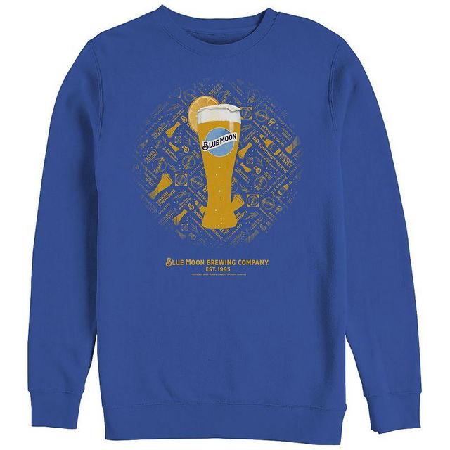 Mens Blue Moon Tall Glass Graphic Fleece Product Image