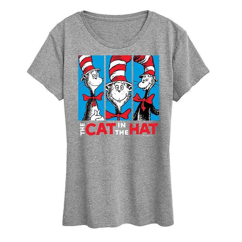 Womens Dr. Seuss Cat In The Hat Graphic Tee Blue Product Image