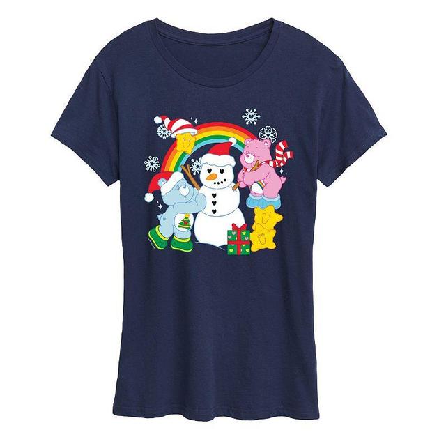 Womens Care Bears Snowman Graphic Tee, Girls Blue Product Image