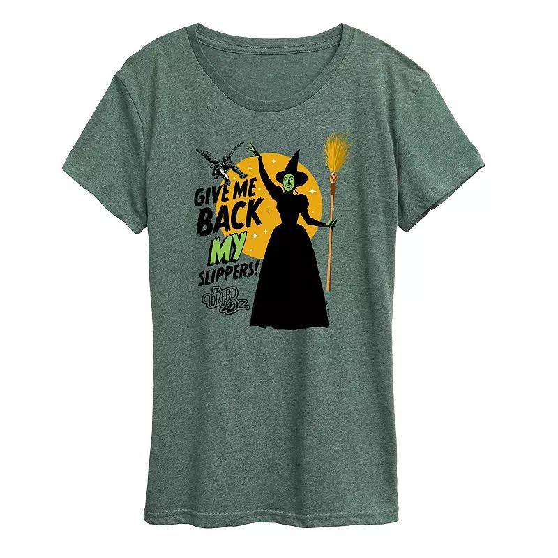 Womens The Wizard Of Oz Slippers Graphic Tee Product Image