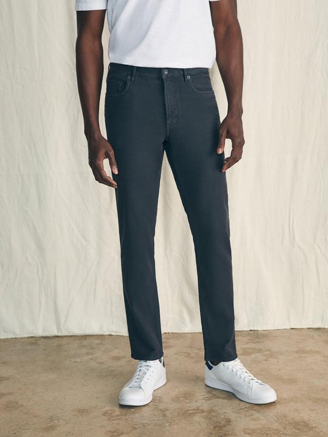 Stretch Terry 5-Pocket Pant - Onyx Black Male Product Image