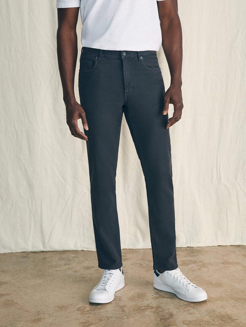 Stretch Terry 5-Pocket Pant - Onyx Black Product Image