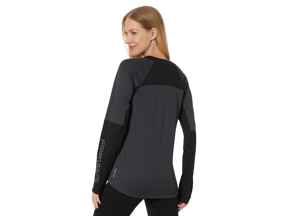 Smartwool Mountain Bike Long Sleeve Jersey Charcoal) Women's Clothing Product Image