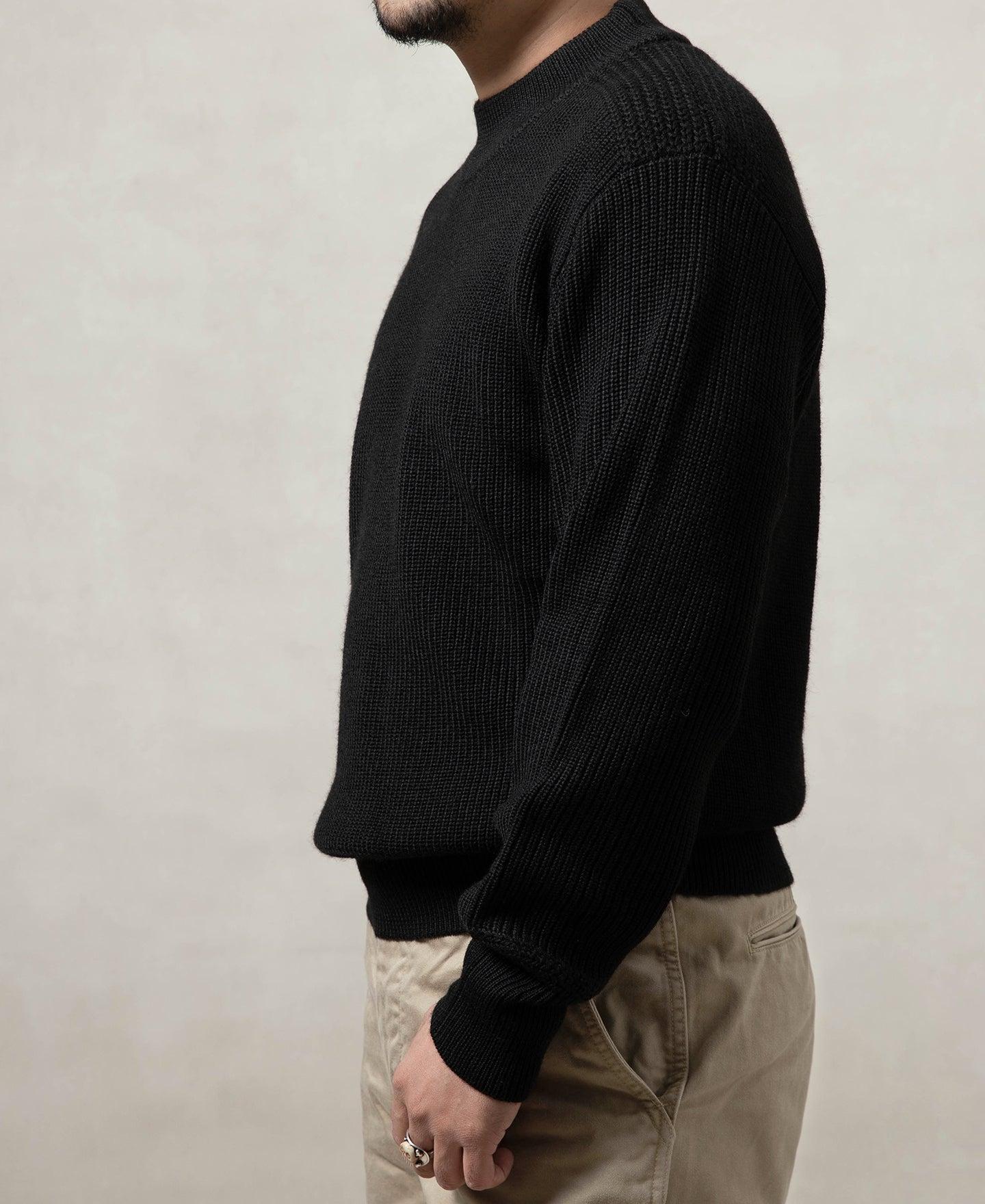 Pre-War Model USN Woolen Sweater - Black Product Image