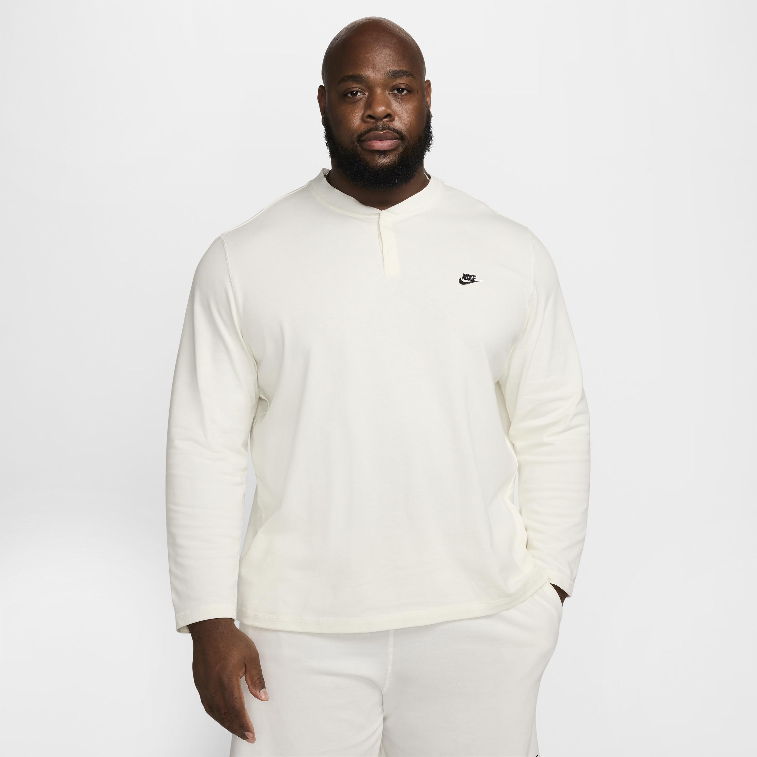 Nike Men's Club Long-Sleeve Henley Product Image