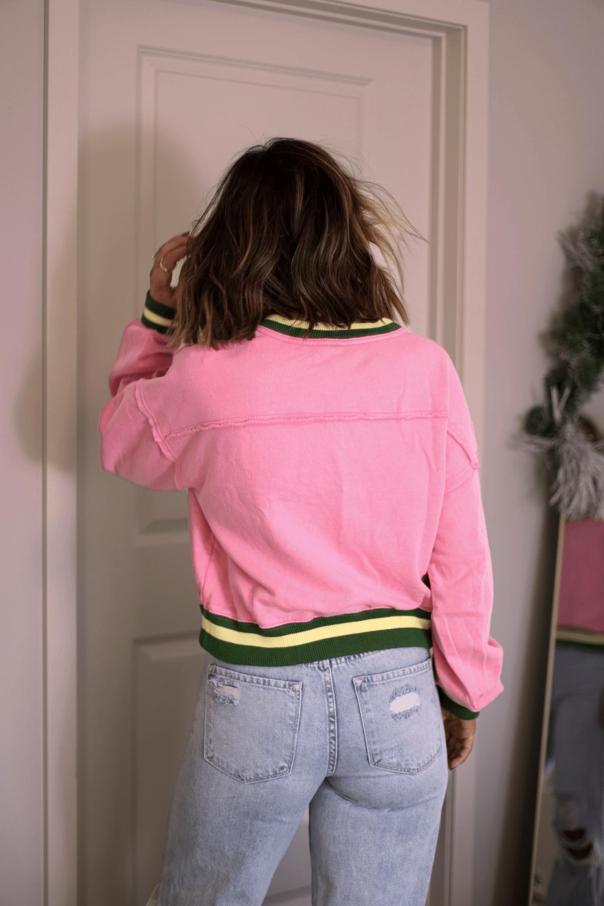 Free People Pink Rio Sweatshirt Product Image