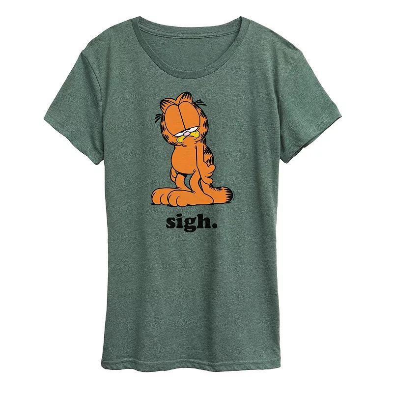 Womens Garfield Sigh Graphic Tee Product Image