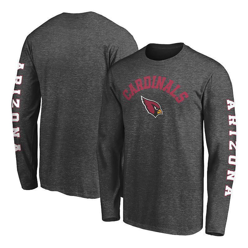 Mens Fanatics Branded Heathered Charcoal Arizona Cardinals Big & Tall City Long Sleeve T-Shirt Product Image