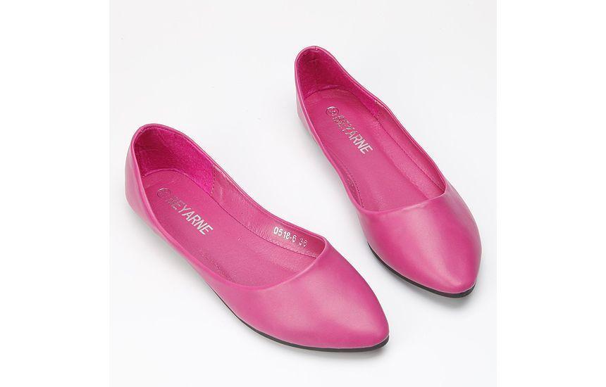 Pointy-Toe Plain Flats product image