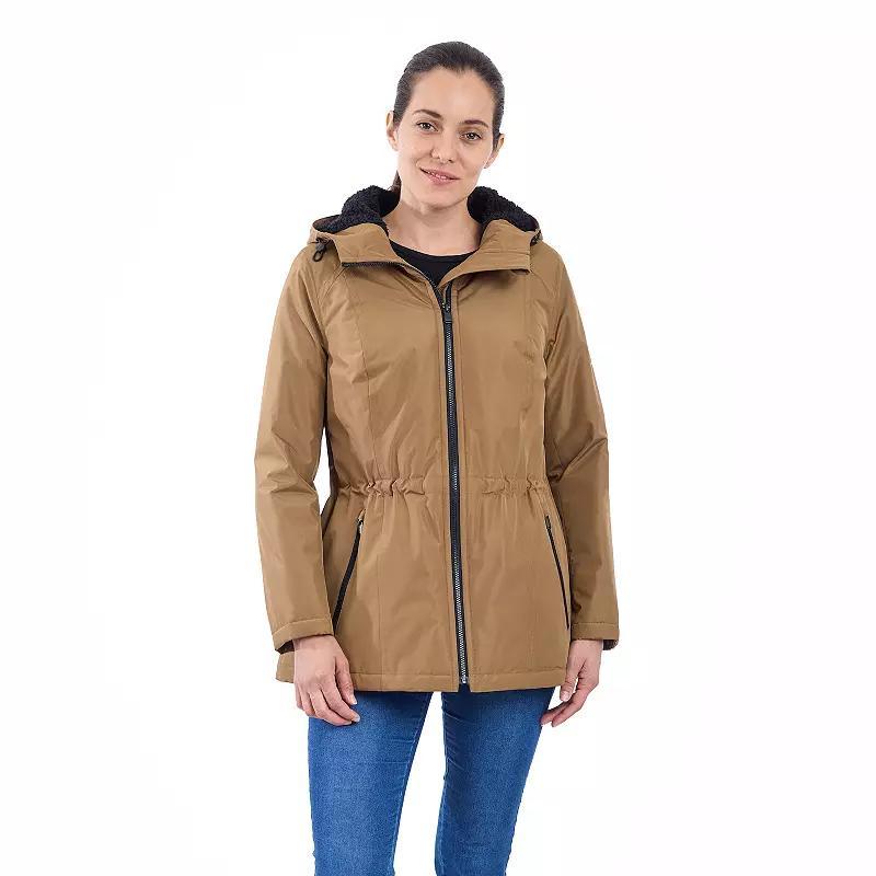 Womens London Fog Zip-Front Rain Anorak Jacket Product Image