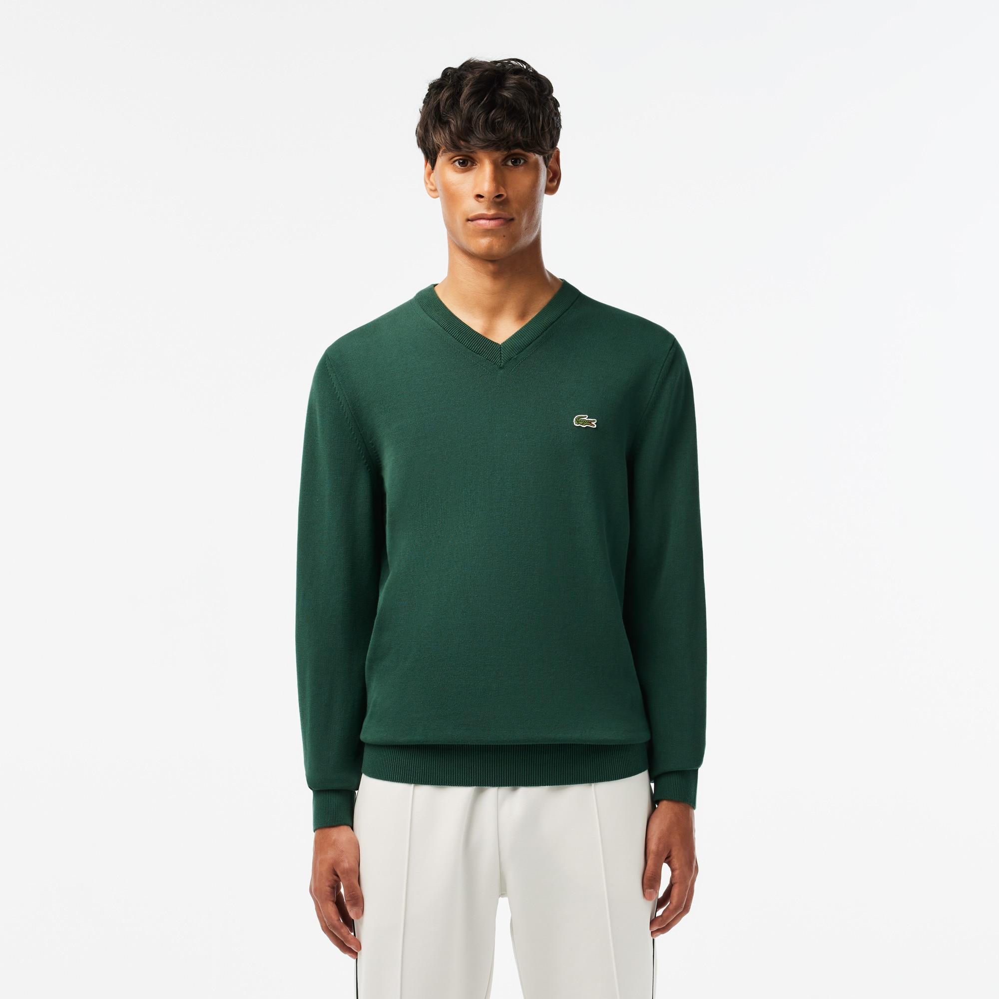 Men's V-Neck Organic Cotton Sweater Product Image