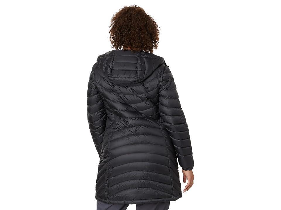 L.L.Bean Ultralight 850 Down Hooded Coat (Black) Women's Clothing Product Image