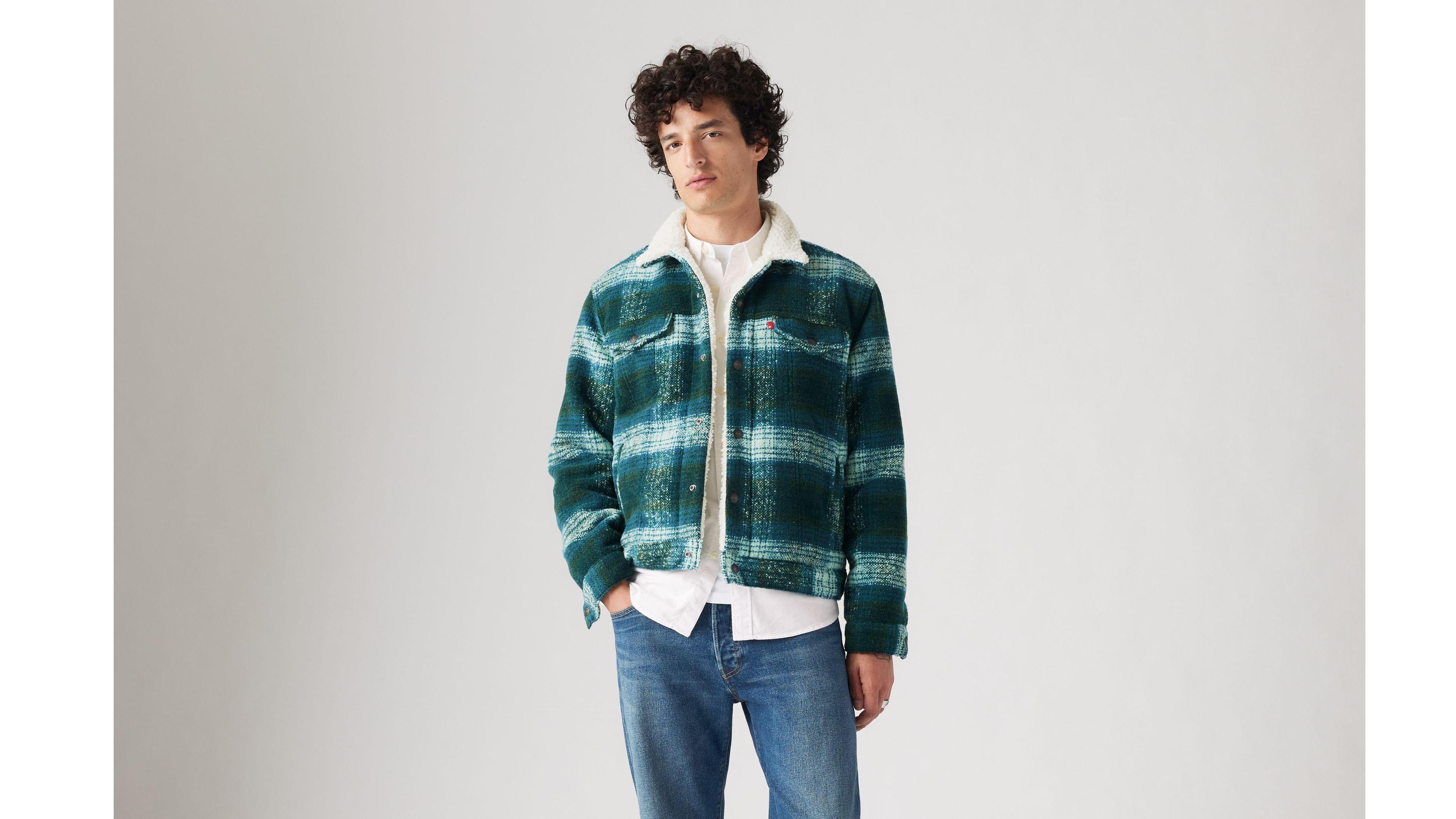 Plaid Type III Sherpa Trucker Jacket Product Image