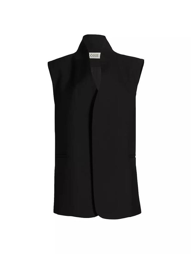 Sleeveless Wool-Blend Jacket Product Image