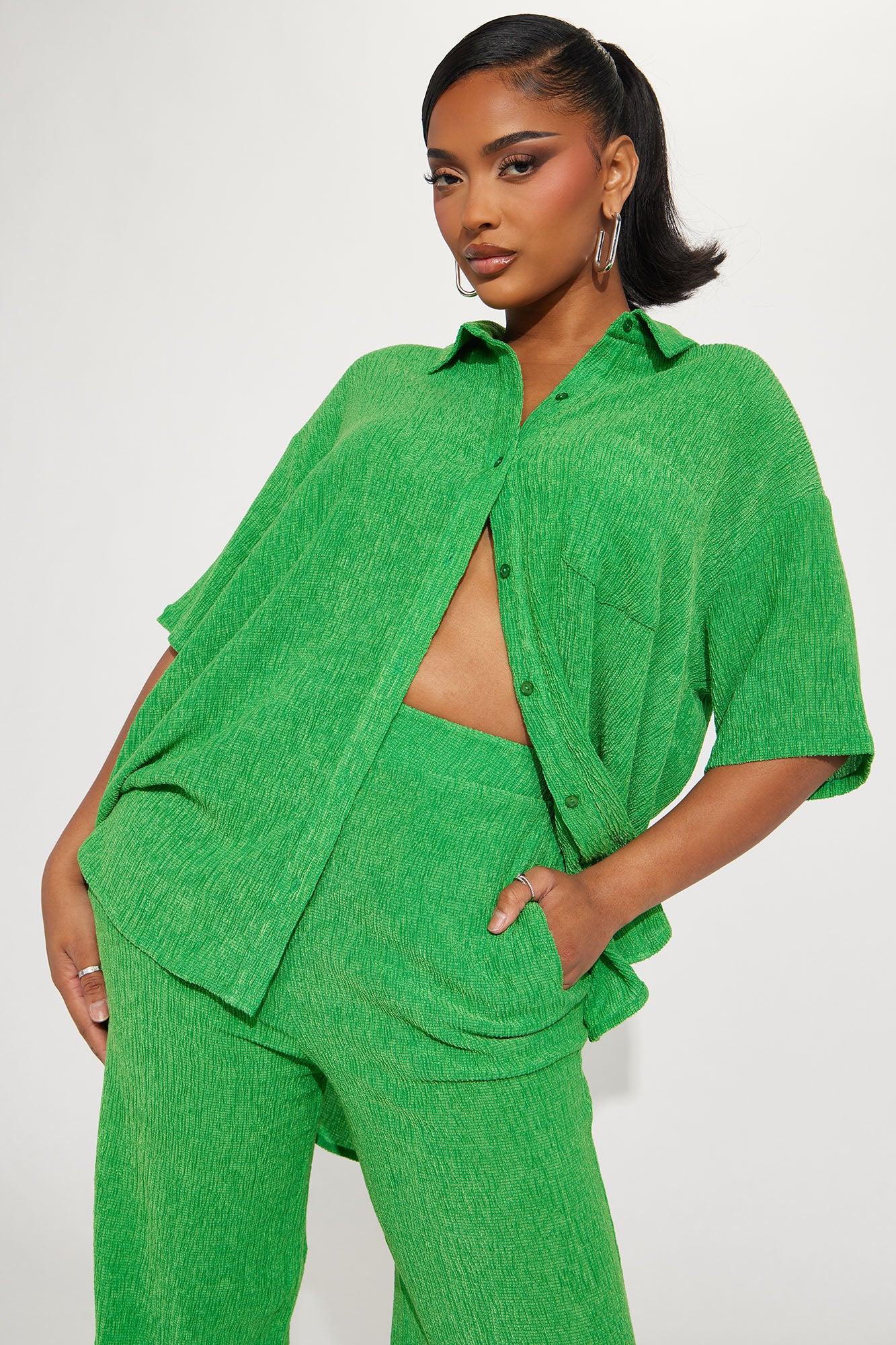 Vacay Vibes Pant Set - Green Product Image