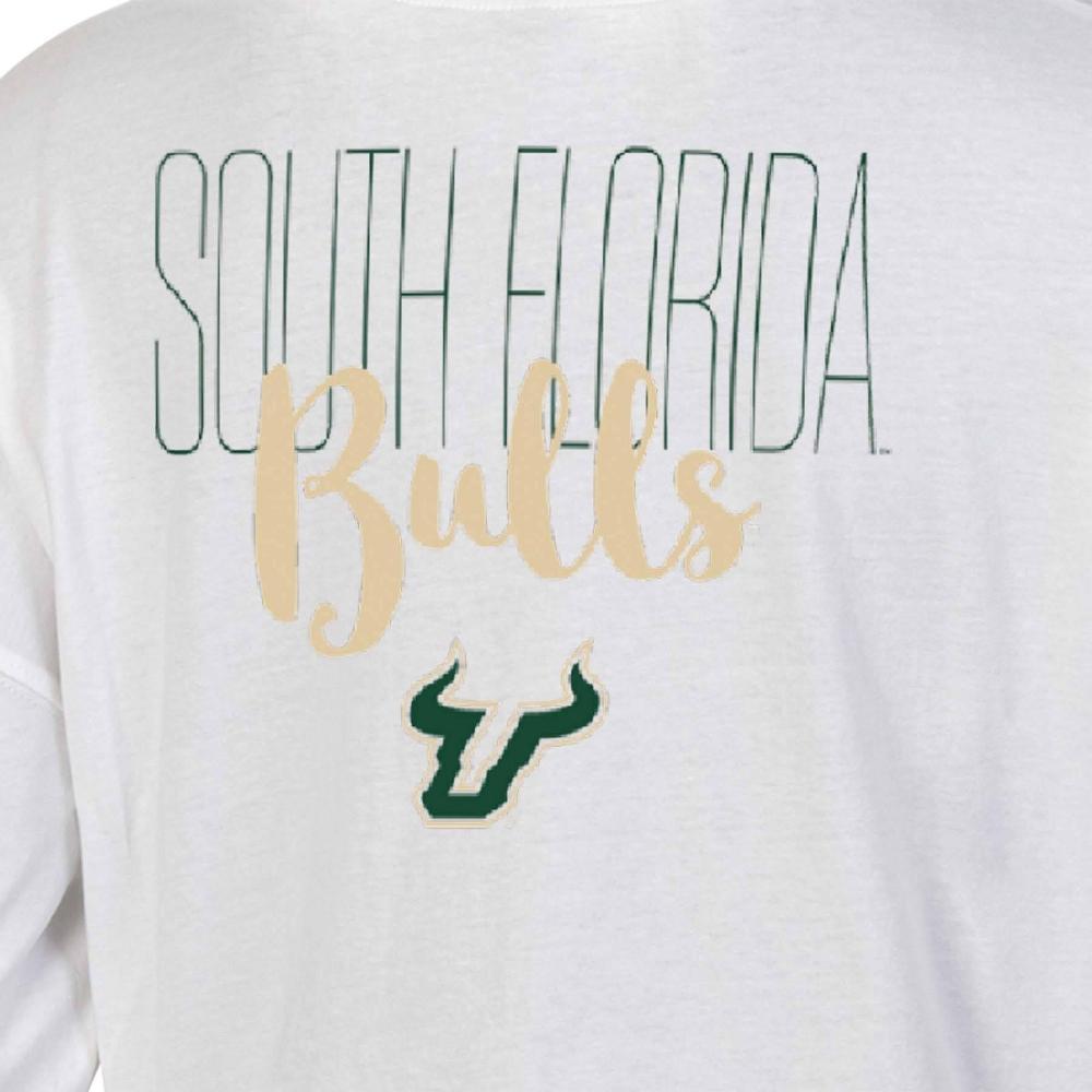 NCAA South Florida Bulls Womens White Long Sleeve T-Shirt Product Image