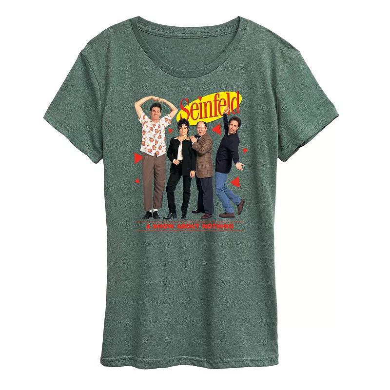 Womens Seinfeld Show About Nothing Graphic Tee Heather Grey Product Image