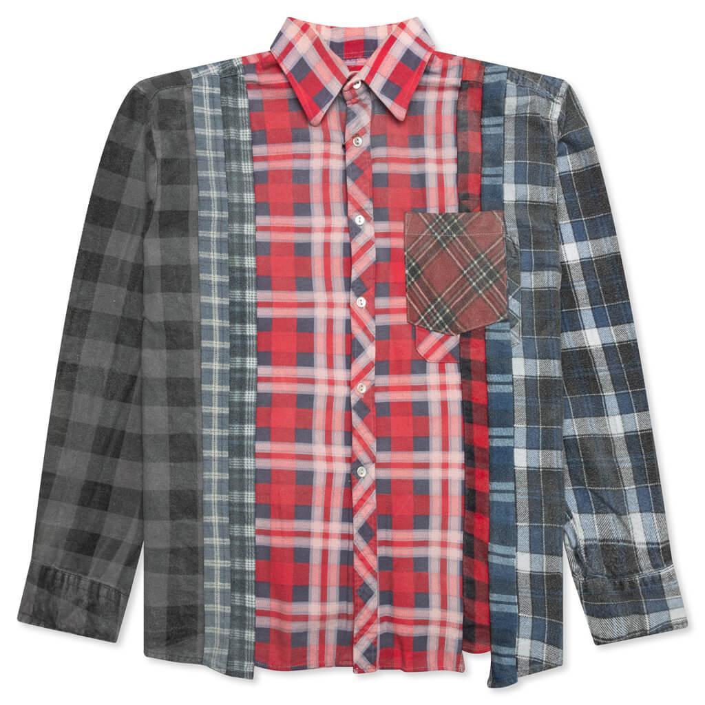 Flannel Shirt 7 Cuts Reflection Shirt - Assorted Male Product Image