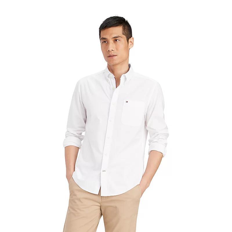 Mens Tommy Hilfiger Custom Fit Essential Stretch Oxford Shirt Product Image