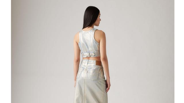 Mona Denim Corset Top Product Image